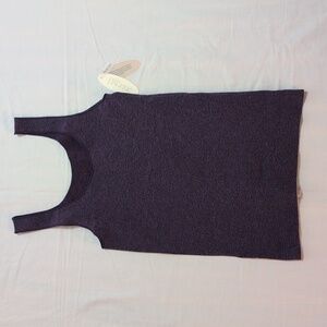 NWT Nordstrom Lingerie 2 Way Tank Top Purple Space Dye Tagless Size Large